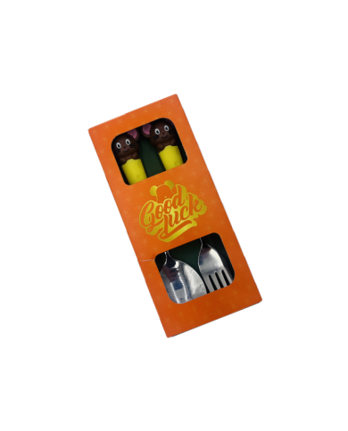 Coffret cuillère et fourchette enfant motif Jerry