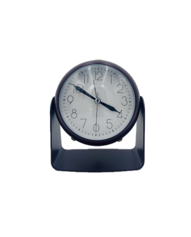 Réveil de bureau avec support en métal