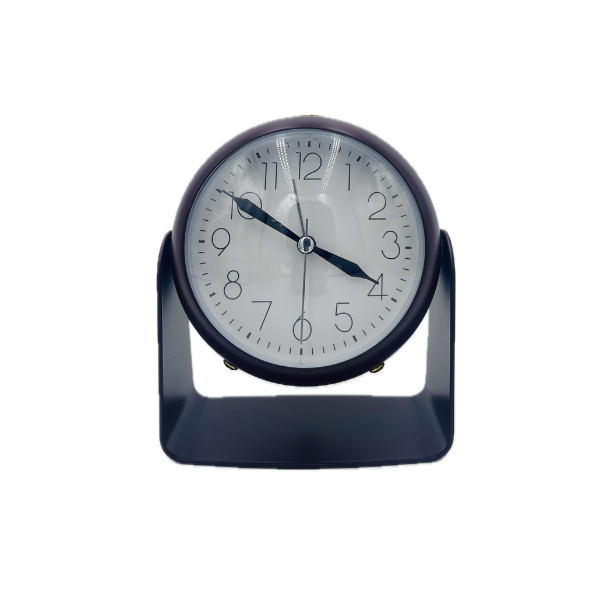 Réveil de bureau avec support en métal