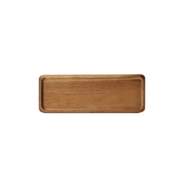 Plateau de service rectangulaire en bois