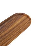 Plateau de service ovale en bois