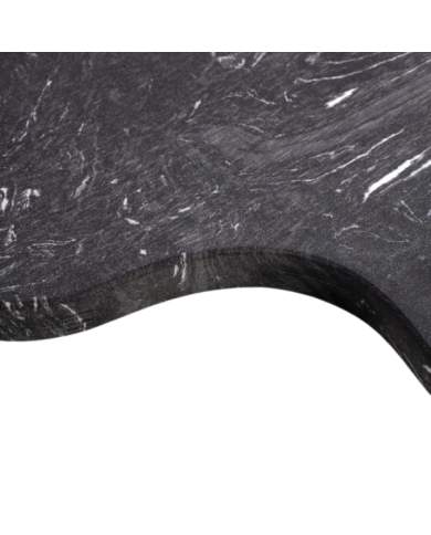 Planche à découper rectangulaire en bois et marbre