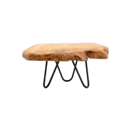 Mini table de présentation carrée en bois