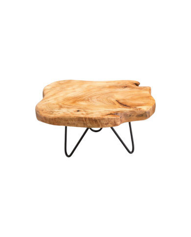 Mini table de présentation carrée en bois