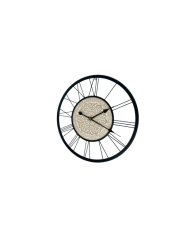 Horloge murale ronde en métal