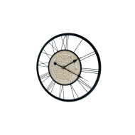 Horloge murale ronde en métal