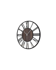 Horloge murale ronde en métal