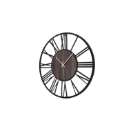 Horloge murale ronde en métal