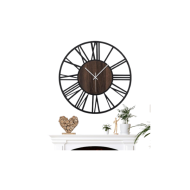 Horloge murale ronde en métal