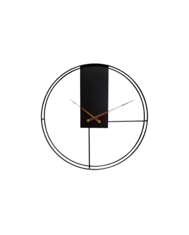 Horloge murale ronde en métal