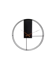 Horloge murale ronde en métal