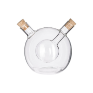 Bouteille huile et vinaigre en verre – Design boule
