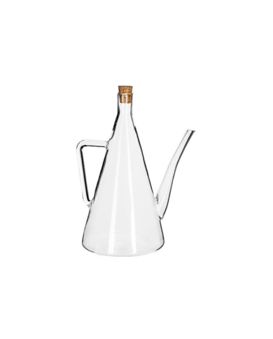 Bouteille huile en verre 0,5 L – Forme triangulaire