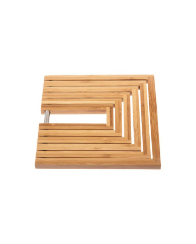 Dessous de plat extensible en bambou – Protection chaleur