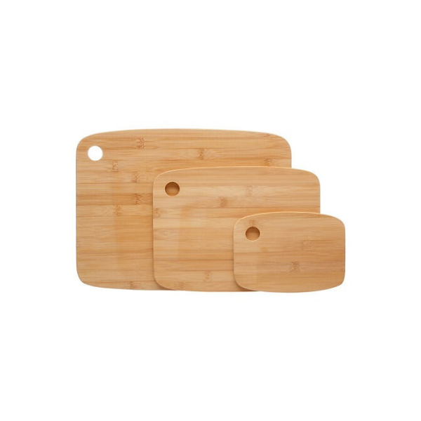 Planches à découper en bambou – Lot de 3 tailles