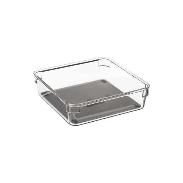 Organisateur carré en plastique PET transparent