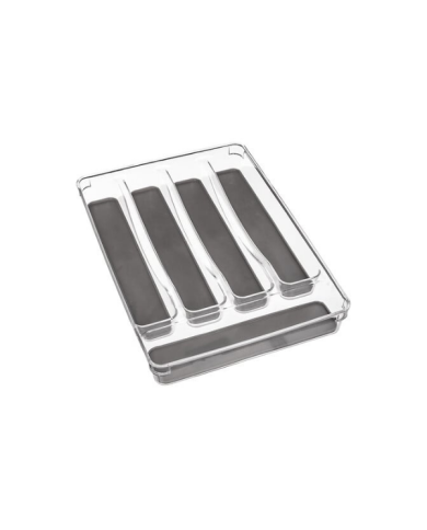 Range-couverts en plastique PET – 5 compartiments