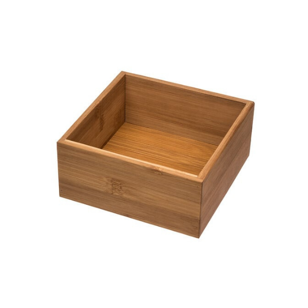 Organisateur carré en bambou