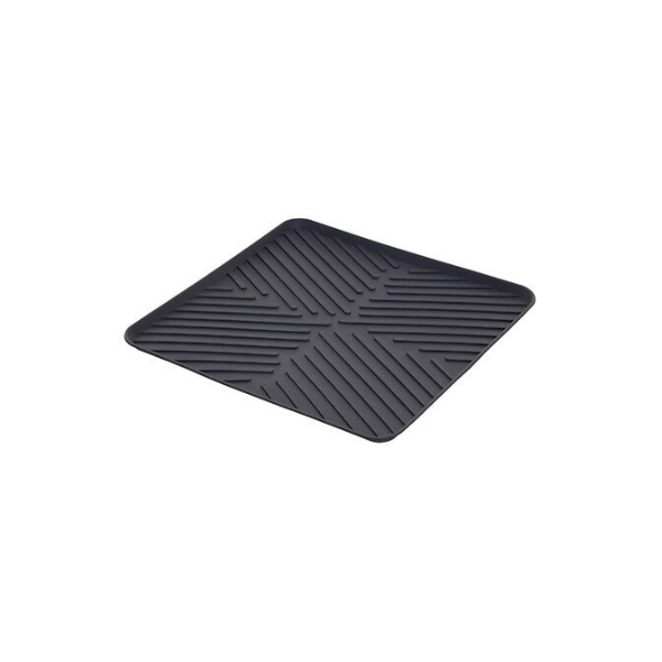Tapis égouttoir vaisselle compact avec rebords