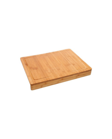 Planche à découper en bambou avec rebord