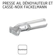 Presse-ail 3 en 1 en Aluminium, dénoyauteur, casse-noix - FACKELMANN