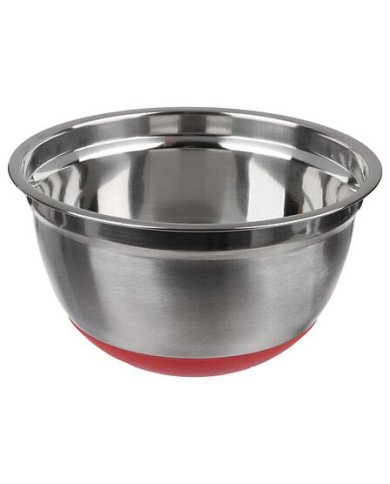 Grand saladier antidérapant 4,5 L en inox