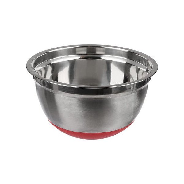 Grand saladier antidérapant 4,5 L en inox