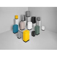 Poubelle à pédale 6 L Ariane en métal noir