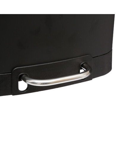 Poubelle à pédale 6 L Ariane en métal noir