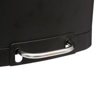 Poubelle à pédale 6 L Ariane en métal noir