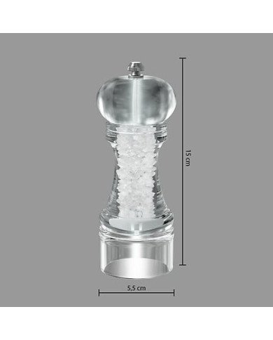 Moulin à sel acrylique 15 cm