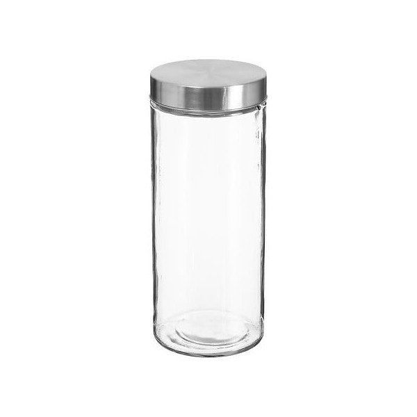Bocal de conservation 2 L en verre et inox