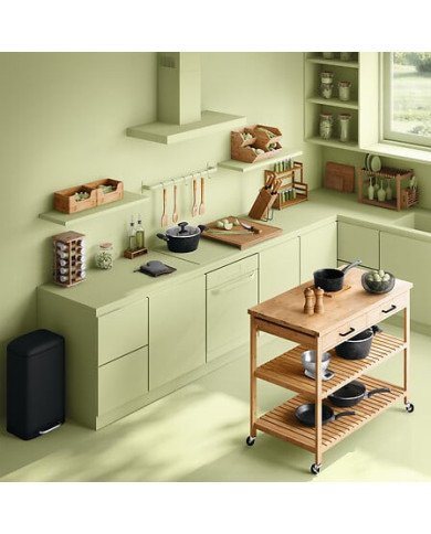 Bocal de conservation 1,7 L en verre et inox