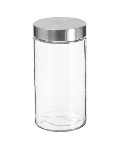 Bocal de conservation 1,7 L en verre et inox