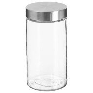 Bocal de conservation 1,7 L en verre et inox