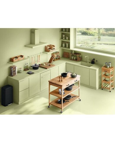 Bocal de conservation 1,2 L en verre et inox