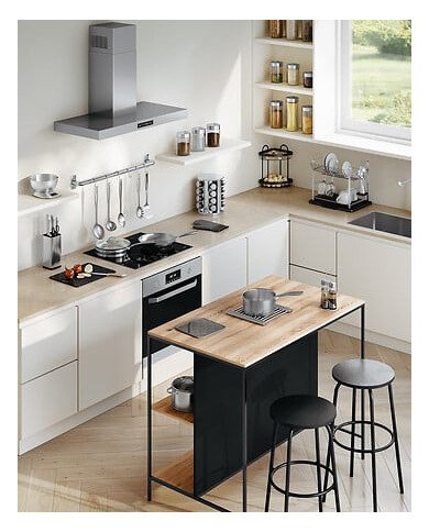 Bocal de conservation 1,2 L en verre et inox