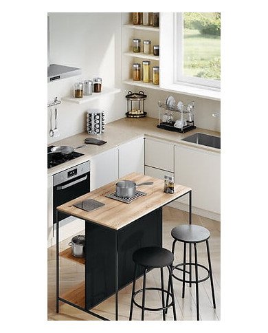 Bocal de conservation 1,2 L en verre et inox