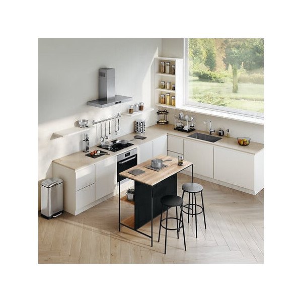 Bocal de conservation 1,2 L en verre et inox