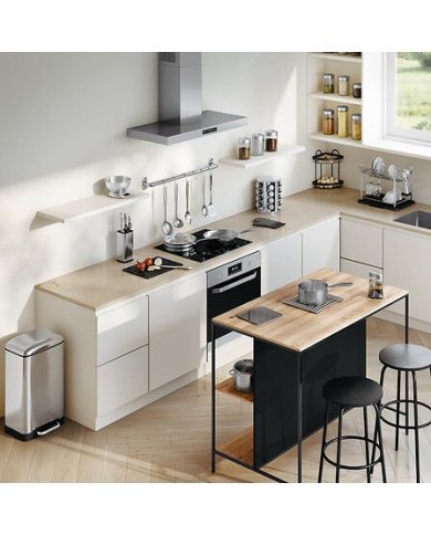 Bocal de conservation 1,2 L en verre et inox