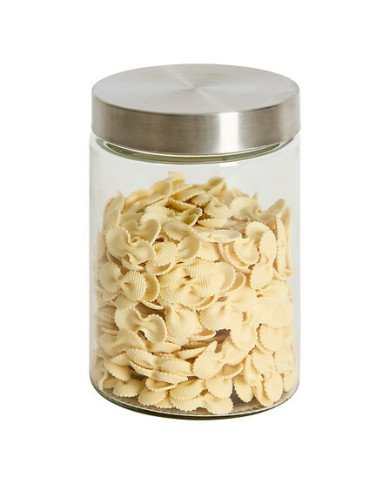 Bocal de conservation 1,2 L en verre et inox
