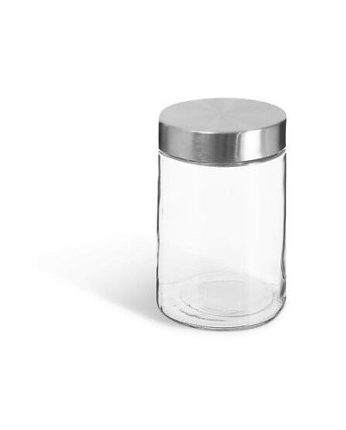 Bocal de conservation 1,2 L en verre et inox