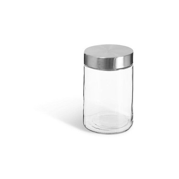 Bocal de conservation 1,2 L en verre et inox