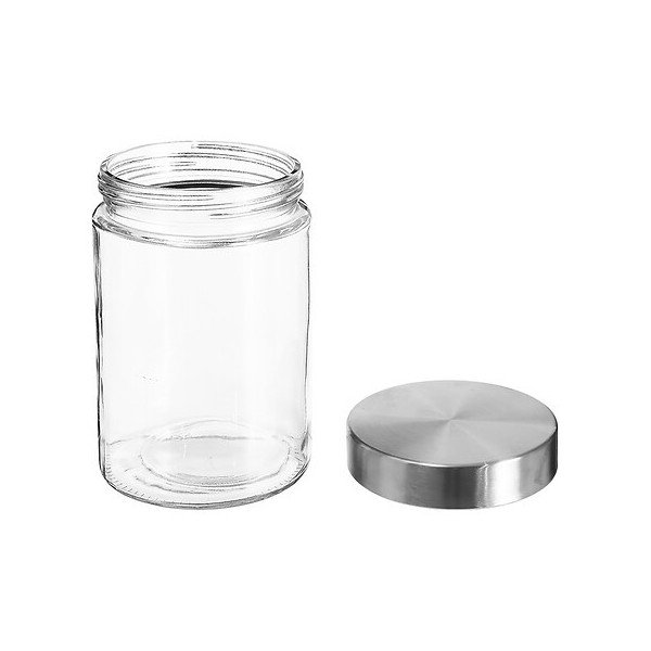 Bocal de conservation 1,2 L en verre et inox