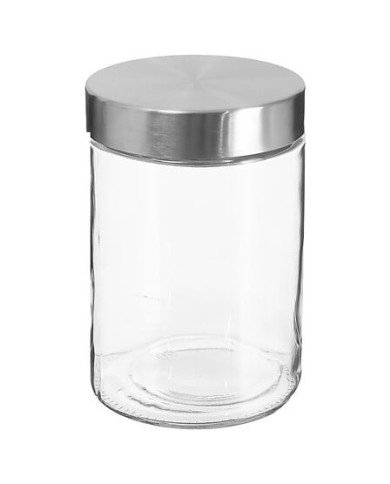 Bocal de conservation 1,2 L en verre et inox