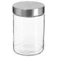 Bocal de conservation 1,2 L en verre et inox