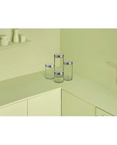 Bocal de conservation 0,75 L en verre et inox