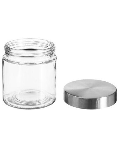 Bocal de conservation 0,75 L en verre et inox