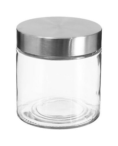 Bocal de conservation 0,75 L en verre et inox