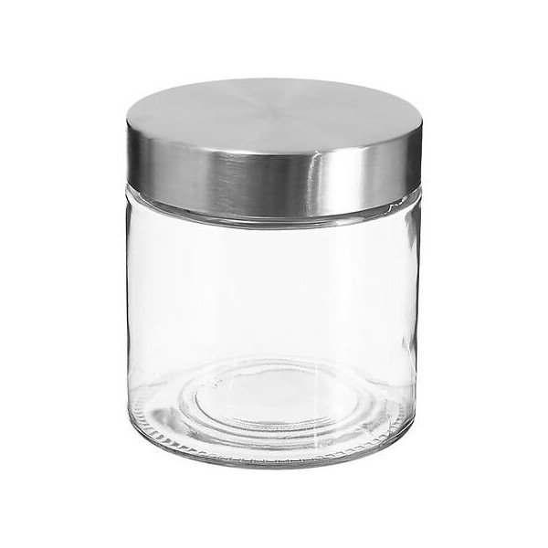 Bocal de conservation 0,75 L en verre et inox